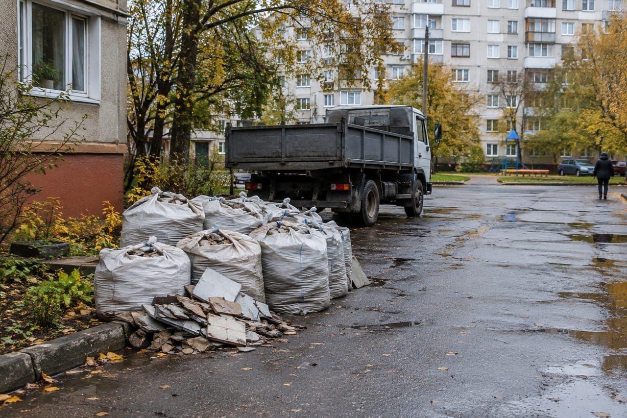 Вивезення будівельного сміття: контейнер чи авто?